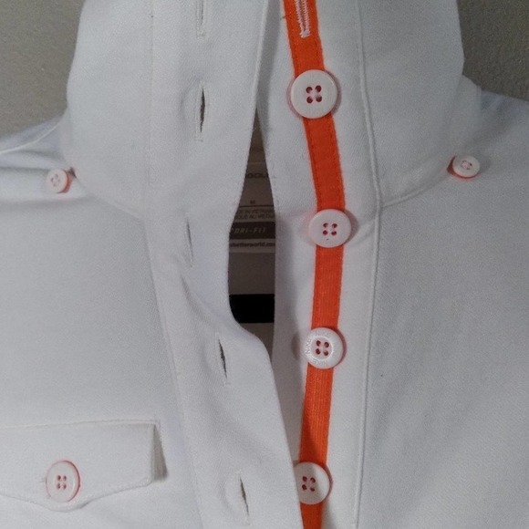 Nike Golf Bay Hill White Button Front Jacket Top - Picture 9 of 15